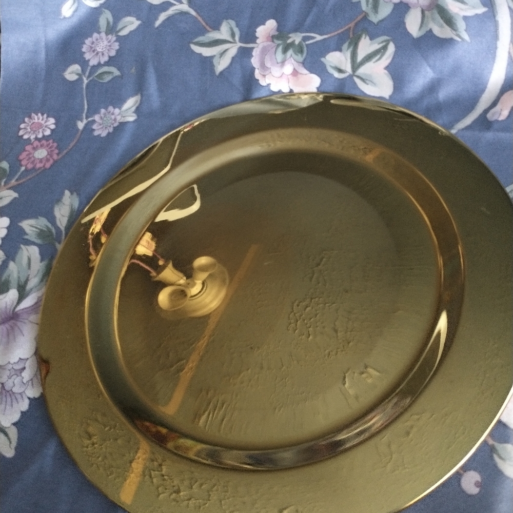 4 SOLID BRASS SILVESTRI PLATES
